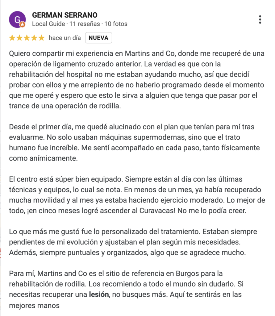 opiniones de pacientes lca