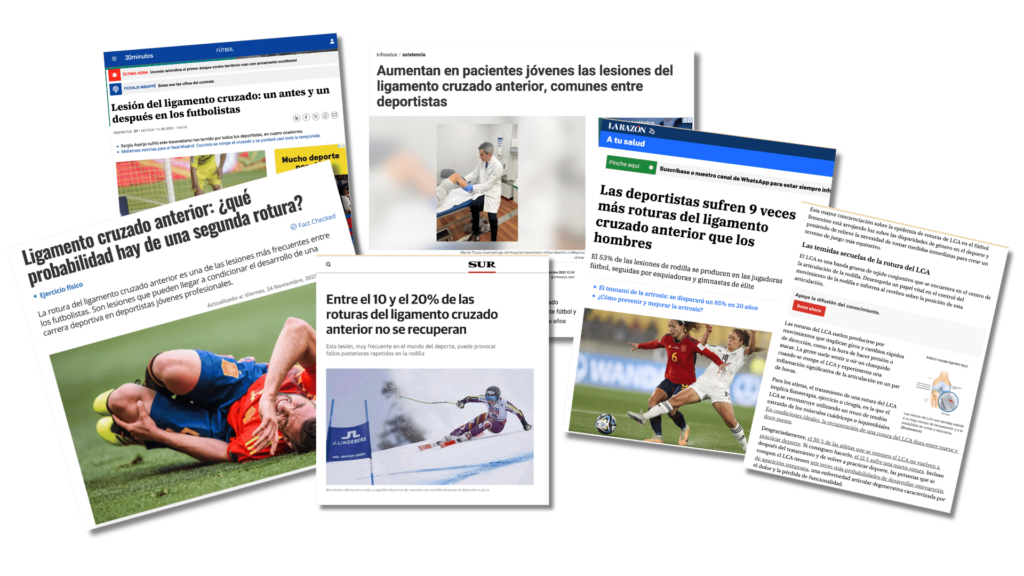 NOTICIAS RELACIONADAS CON EL LIGAMENTO